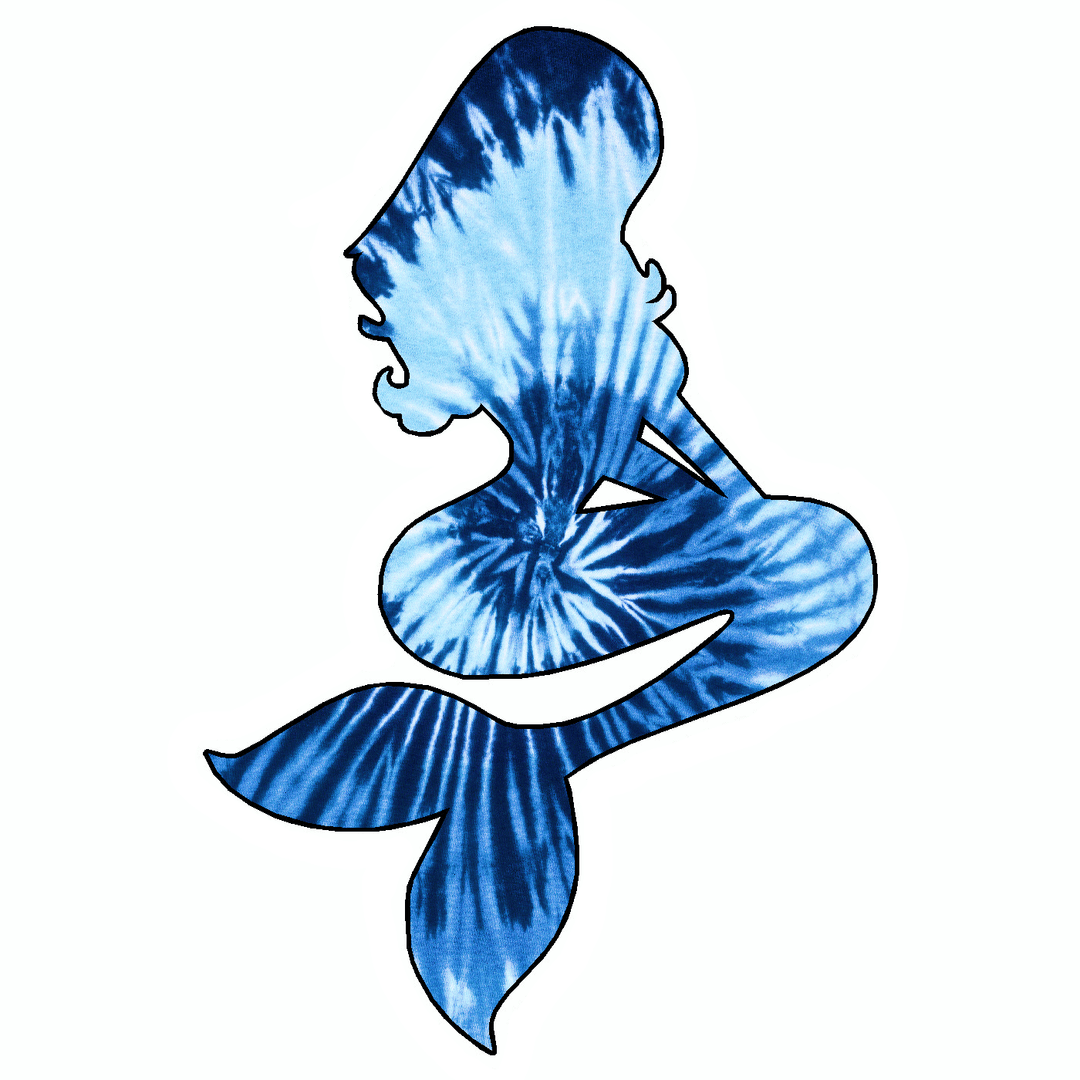 Blue Mermaid Vinyl Sticker Decal