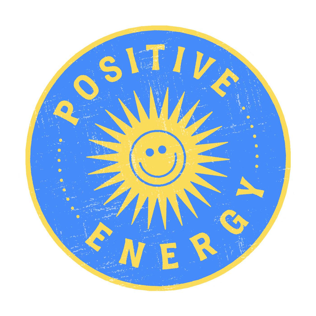 Positive Energy Vinyl Sticker Decal