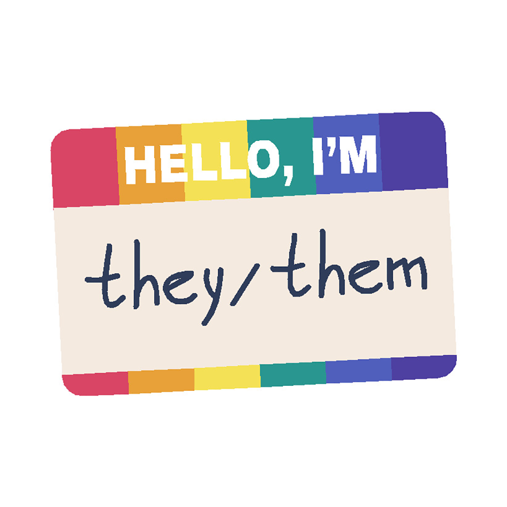 They/Them Vinyl Sticker Decal