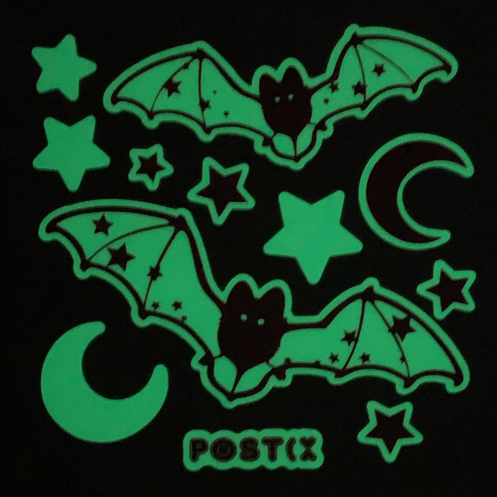 Glow In The Dark Bat Stickers In The Dark