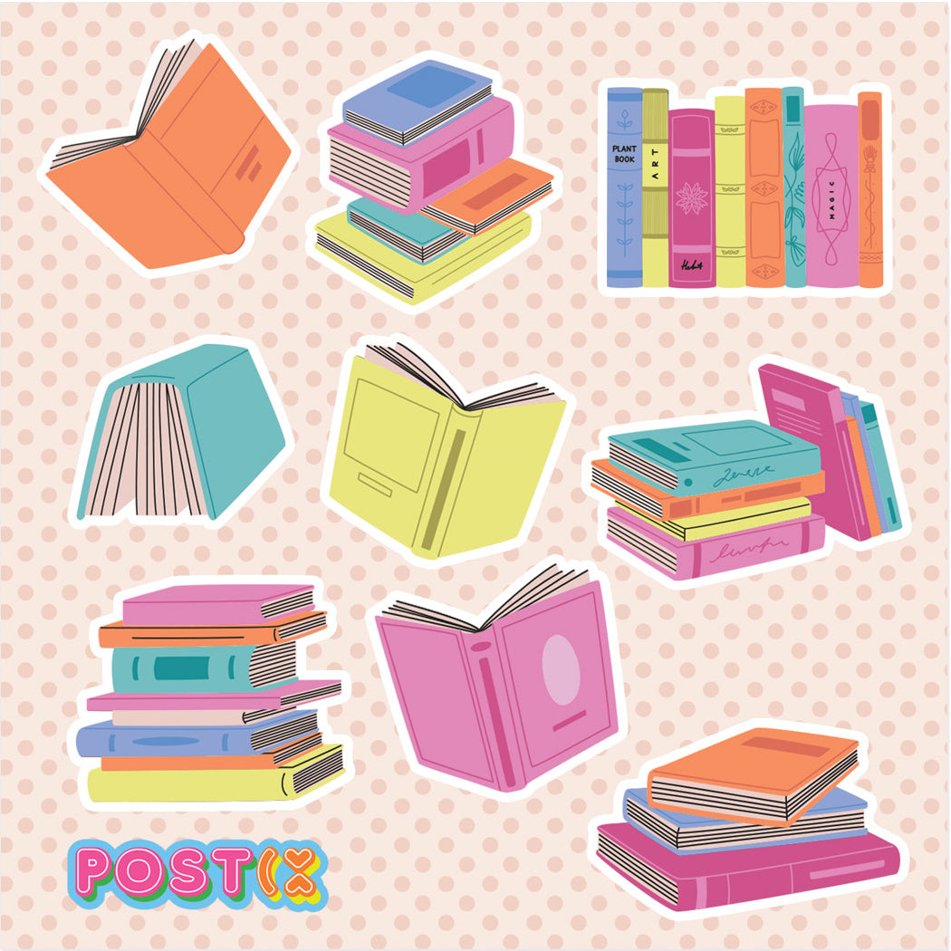The Book Club Square Stickers