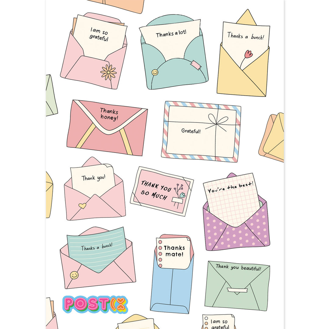 Thank You Friend Letter Stickers