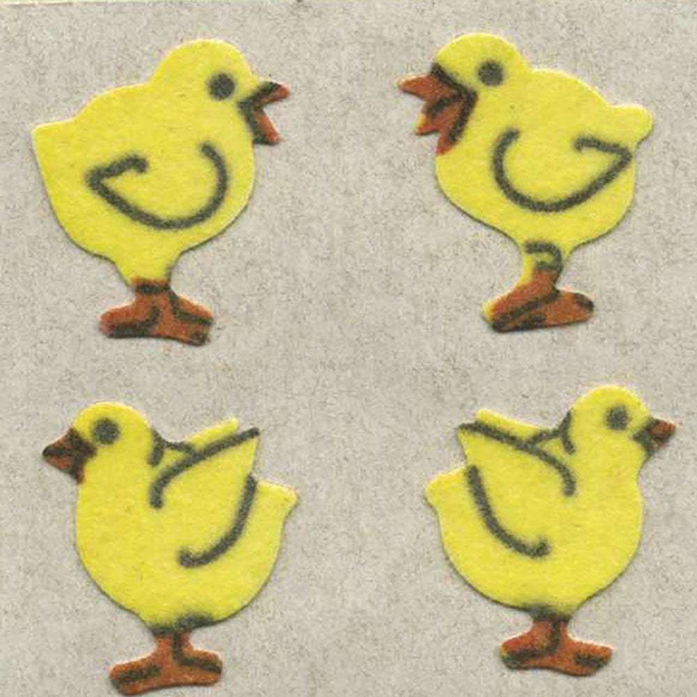 Chicks Fuzzy Stickers