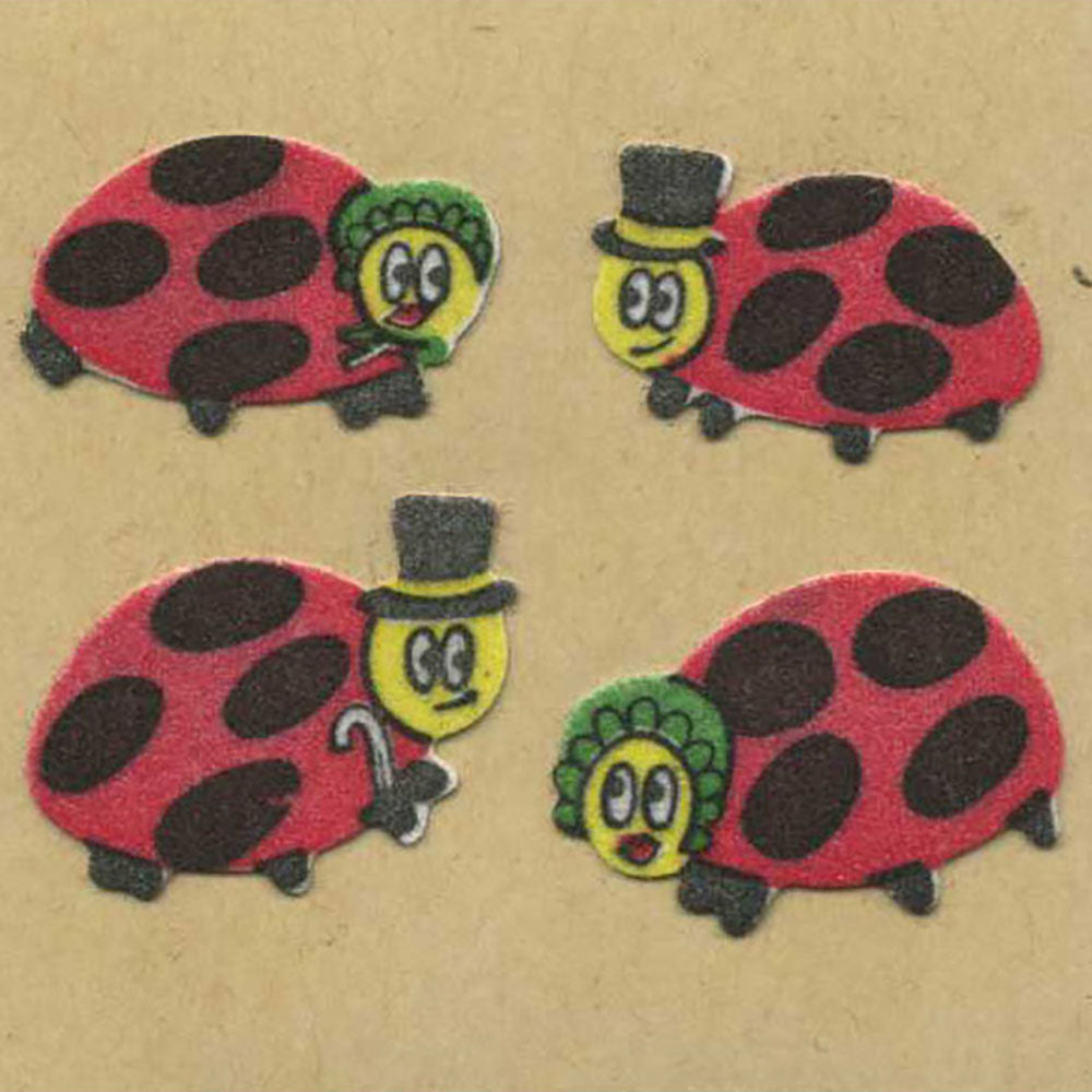 Ladybugs Fuzzy Stickers