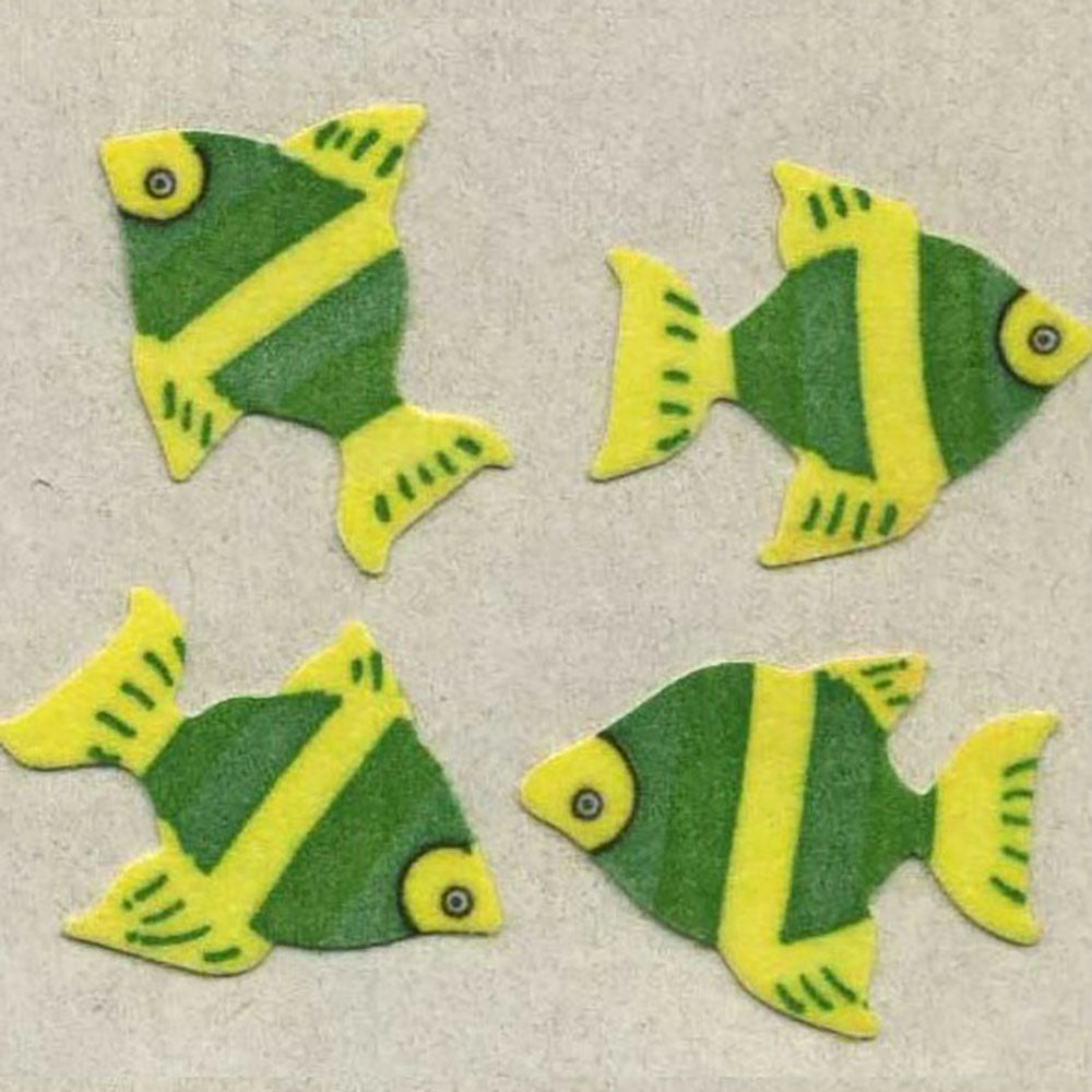 Angel Fish Fuzzy Stickers