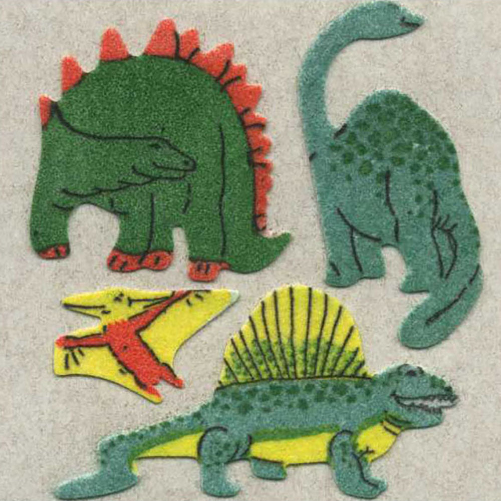 Dinosaurs Fuzzy Stickers