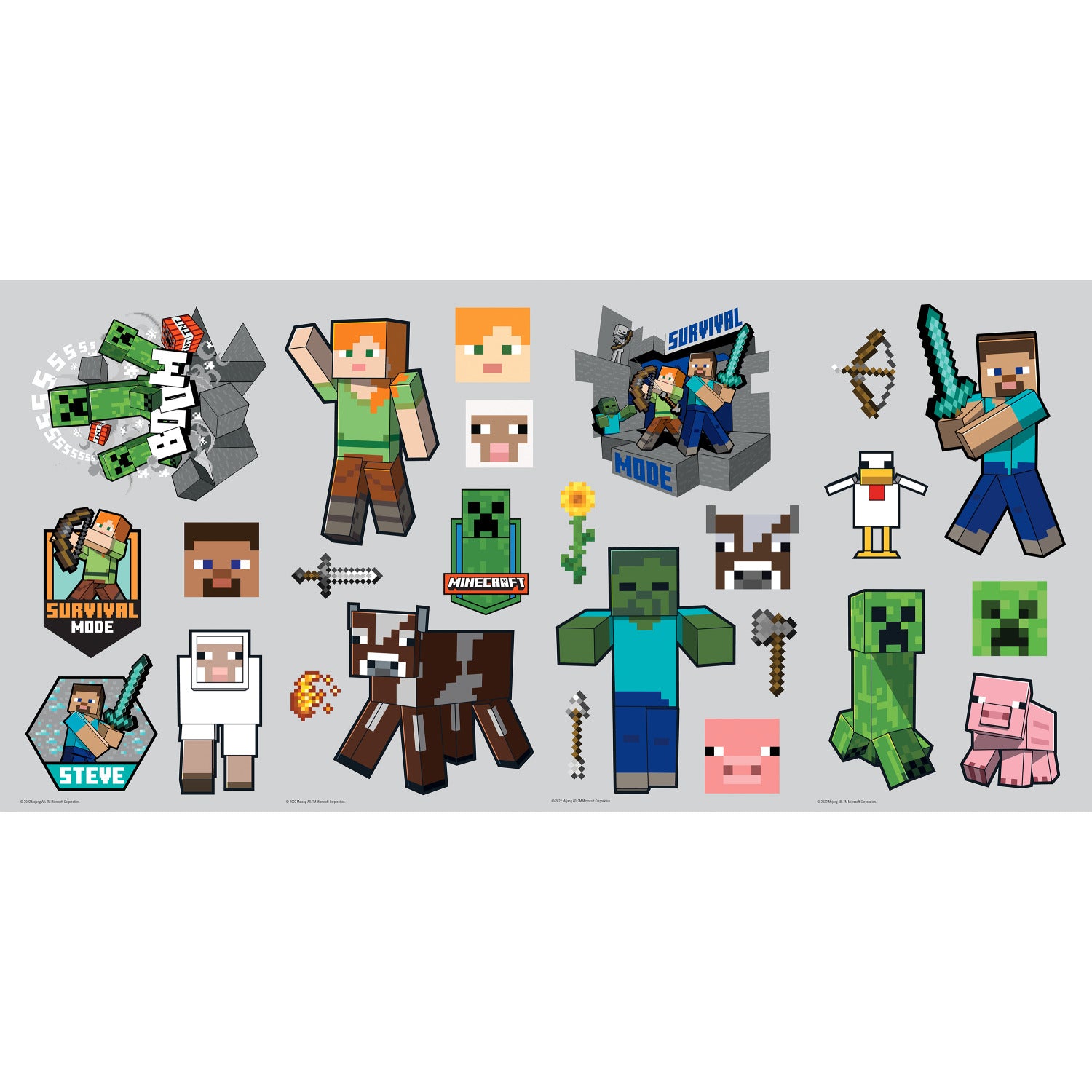 Minecraft Wall Sticker Decals – Sticker Planet
