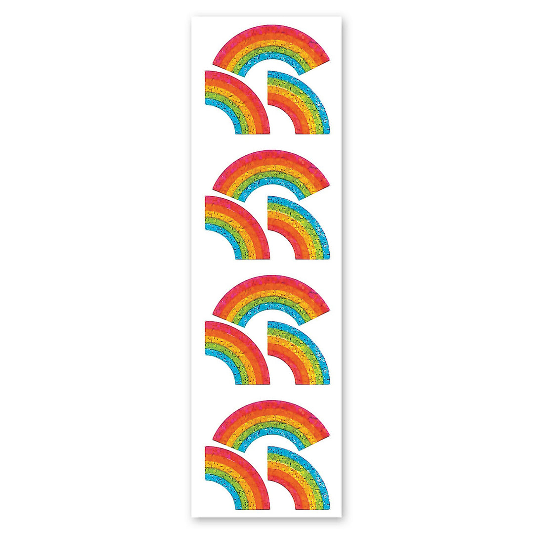 Rainbows Sparkly Prismatic Stickers