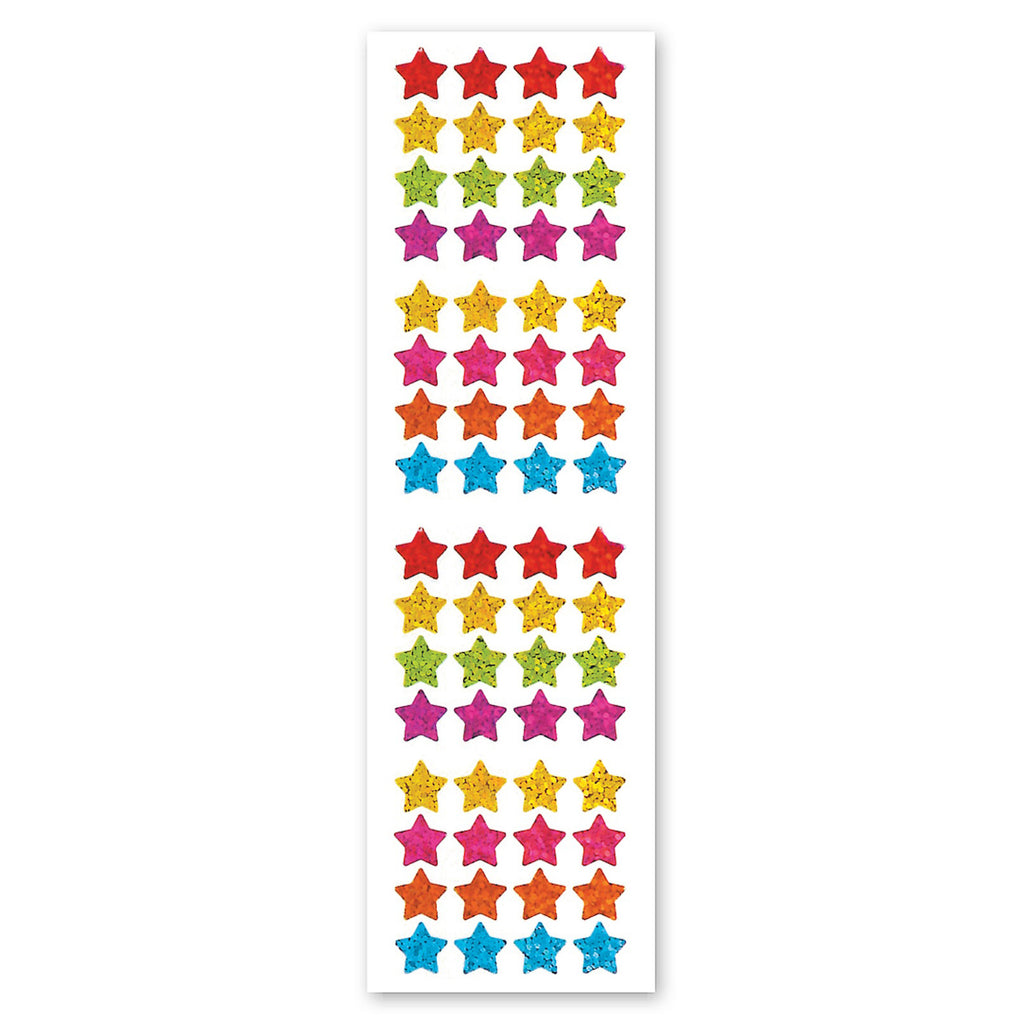 Micro Multicolor Stars Sparkly Prismatic Stickers - Packaged – Sticker  Planet