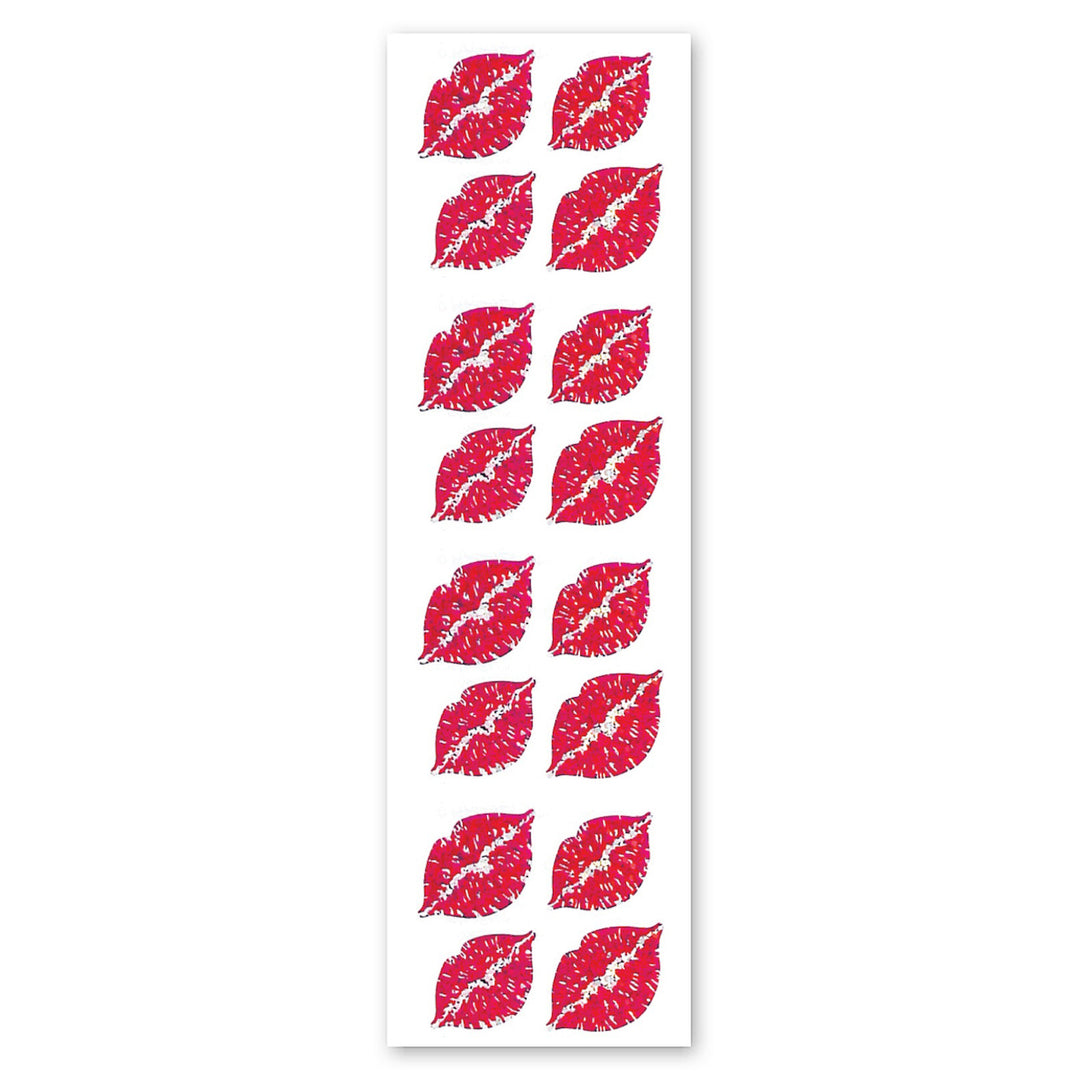 Lips Sparkly Prismatic Stickers