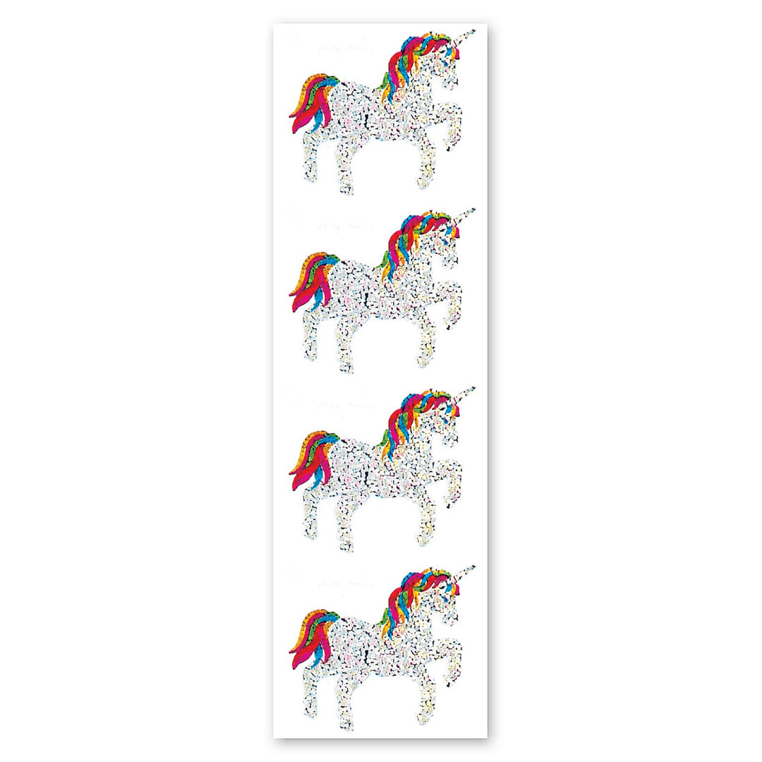Rainbow Unicorn Sparkly Prismatic Stickers