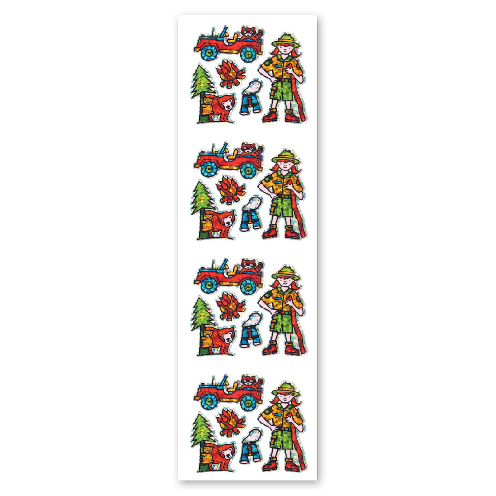 Park Ranger Badge Sticker Park Ranger Sparkly Prismatic Stickers - Packaged – Sticker Planet