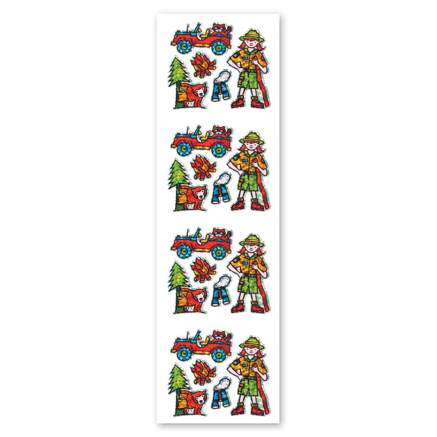 Park Ranger Sparkly Prismatic Stickers - Packaged – Sticker Planet