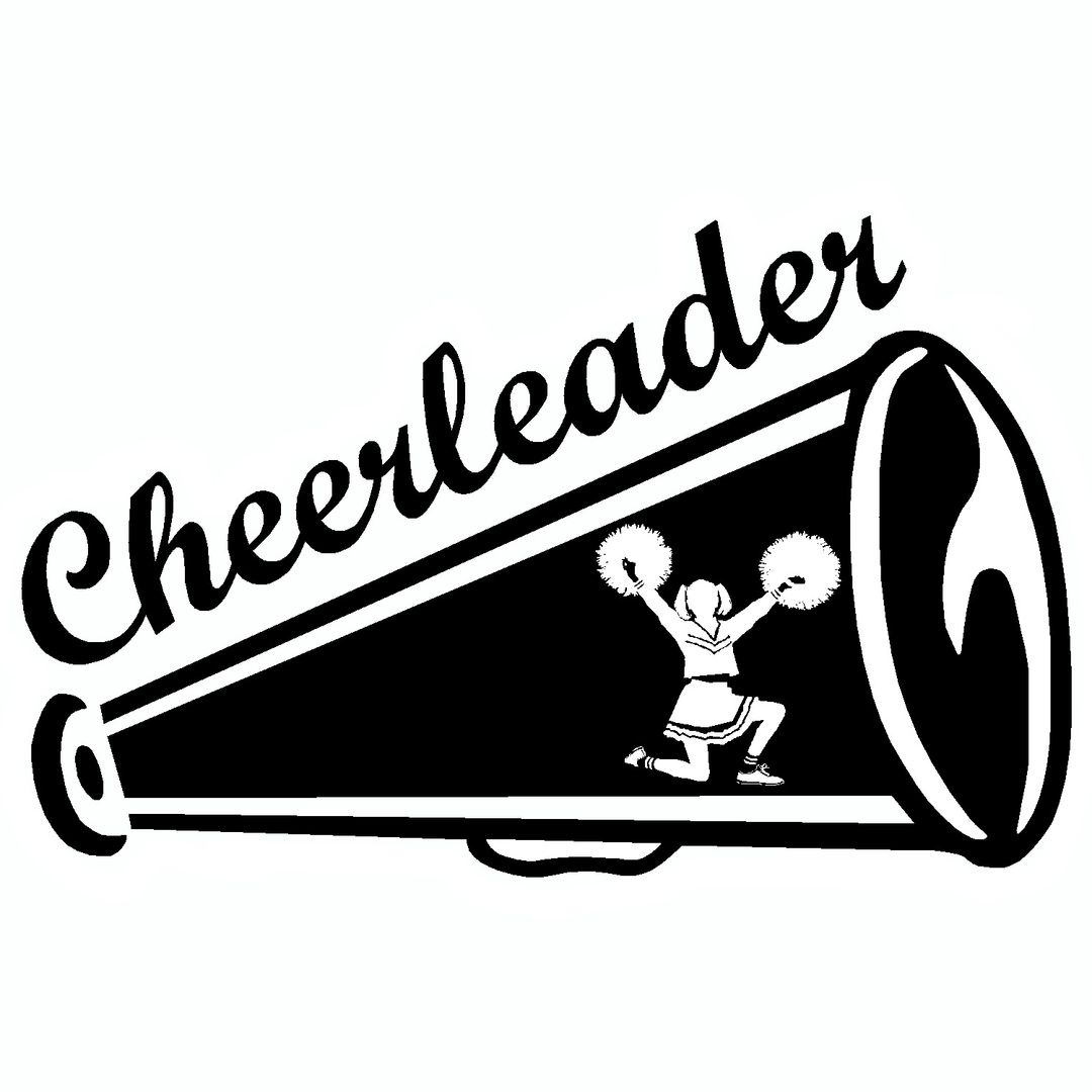 Cheerleader Vinyl Sticker Decal