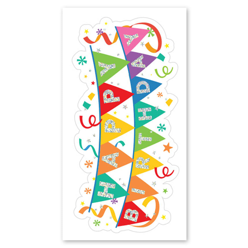 Happy Birthday Banner Stickers