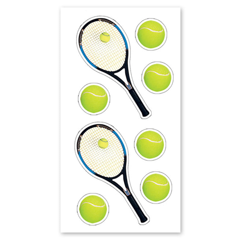 Tennis Balls & Racquets Stickers