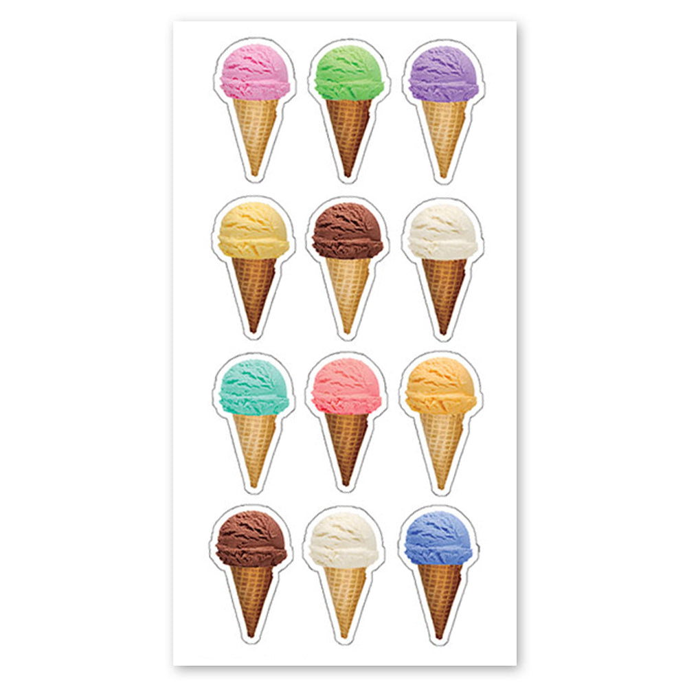 Ice Cream Cones Stickers