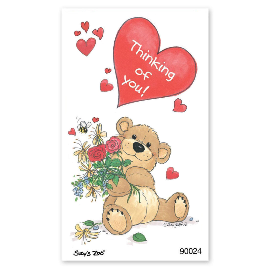Bear With Flowers Stickers