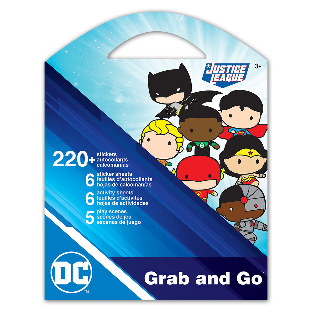 4 Sheet DC Super Hero Villain Chibi Characters Stickers