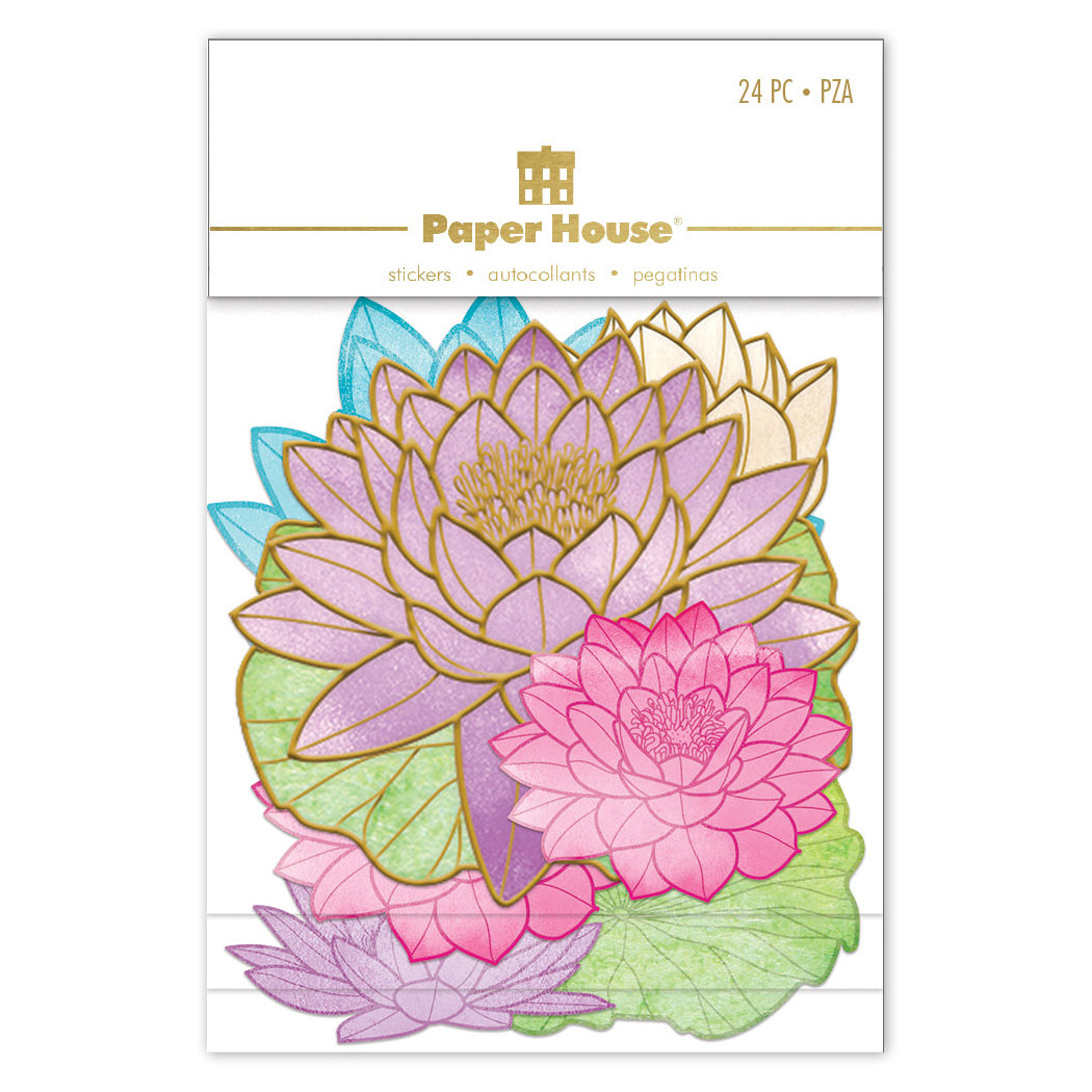 Lotus Flower Diecut Stickers