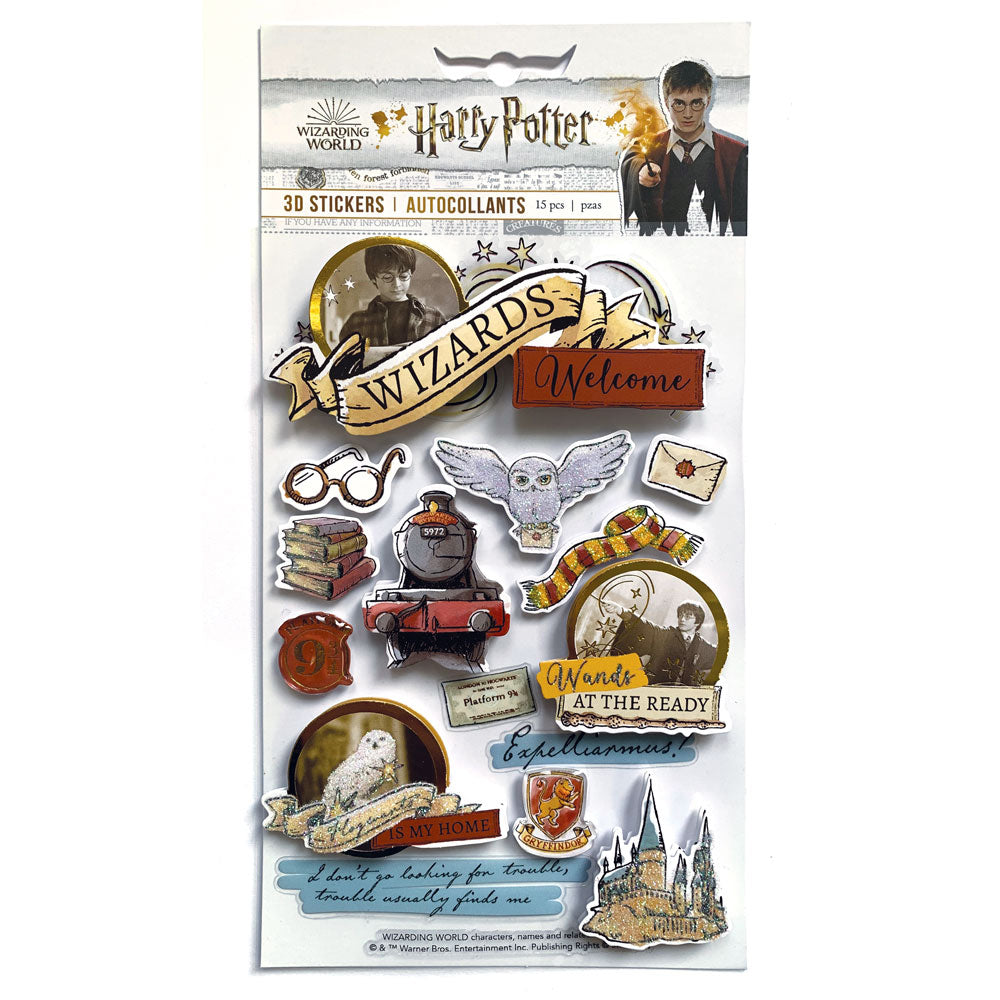Harry Potter Wizard 3-D Stickers