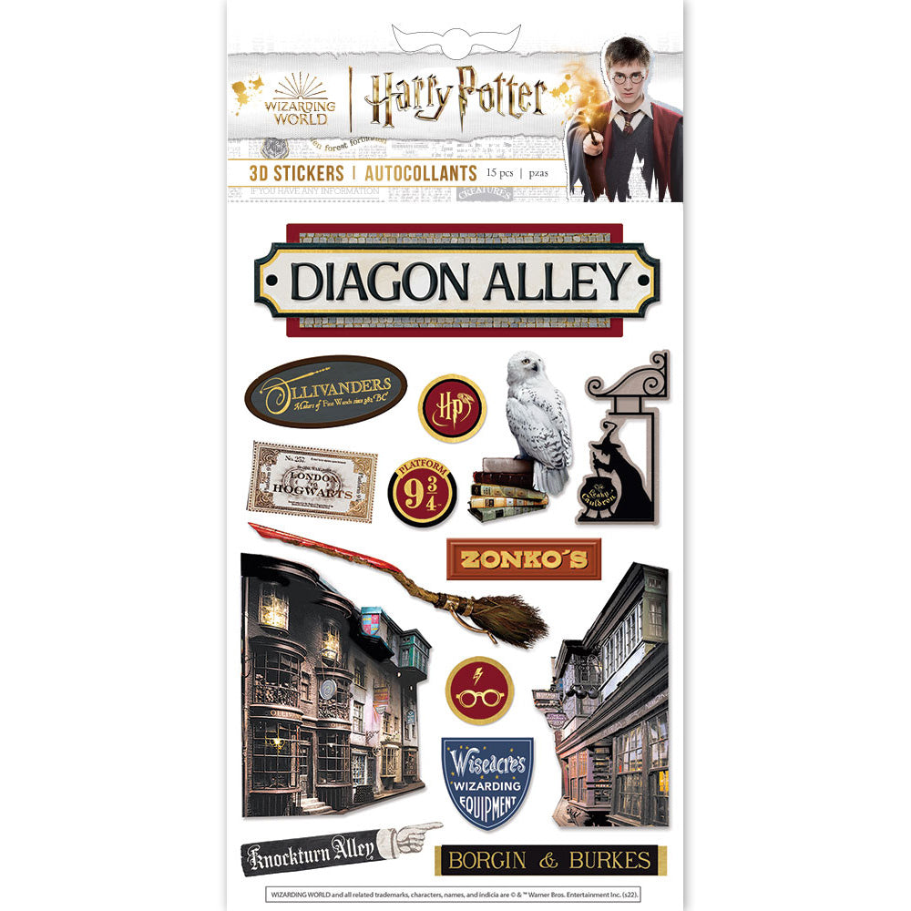 Harry Potter Diagon Alley 3-D Stickers