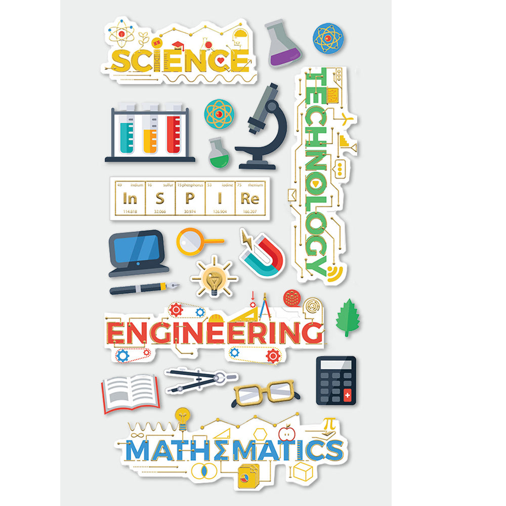 STEM Dimensional Stickers