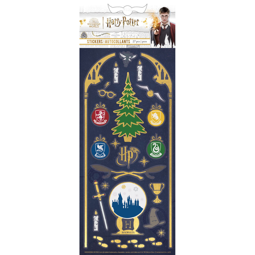 Harry Potter Christmas at Hogwarts Foil Stickers