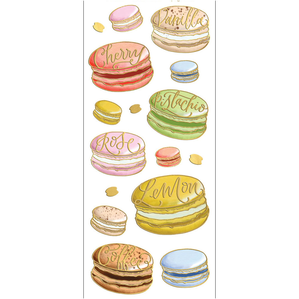 Macarons Foil Stickers