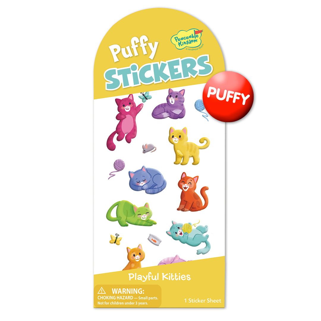 Kitties Puffy Stickers