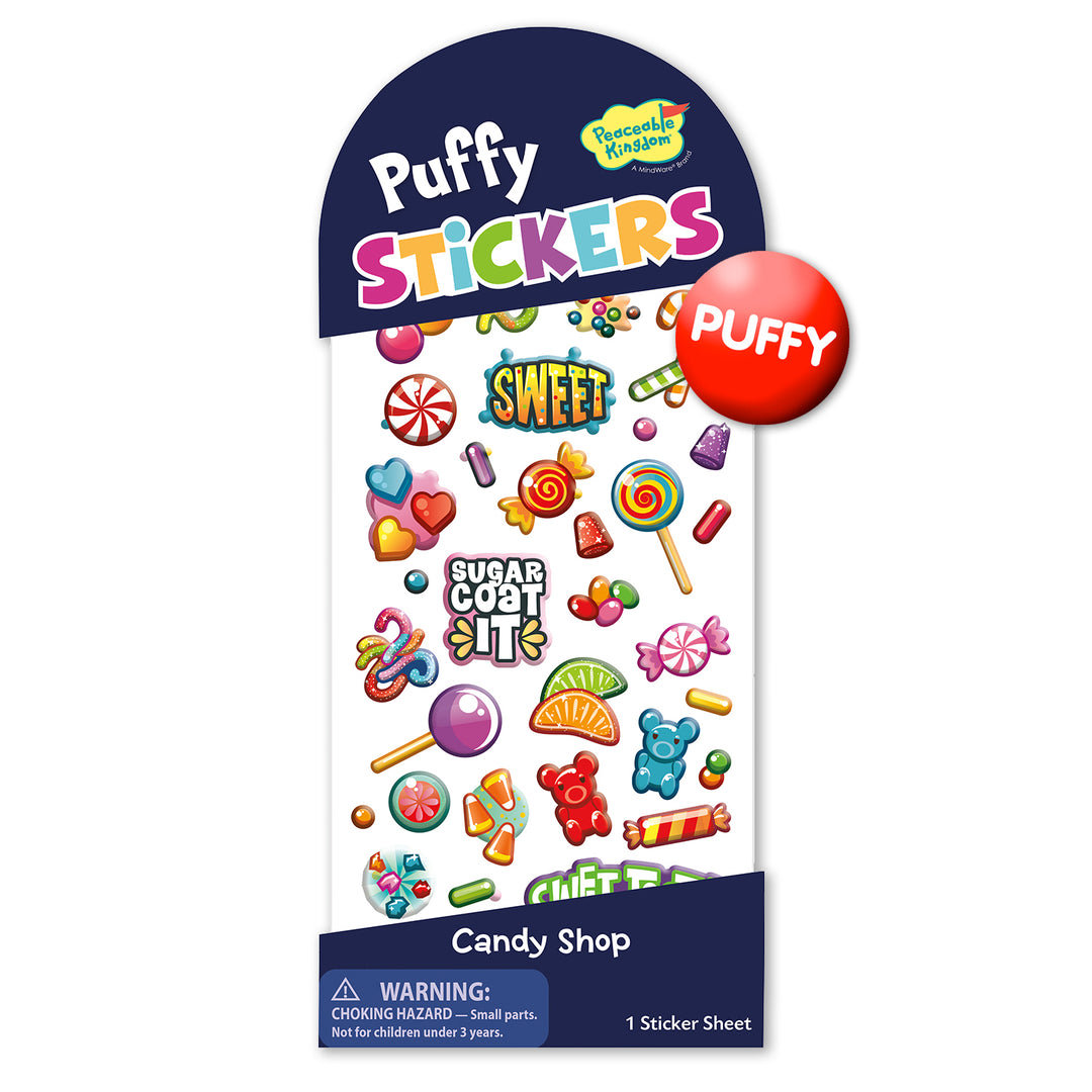 Candy Shop Puffy Stickers