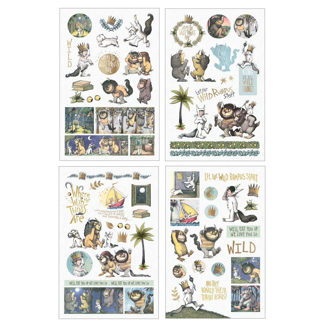 Where the Wild Things Are Stickers, 4 sheets