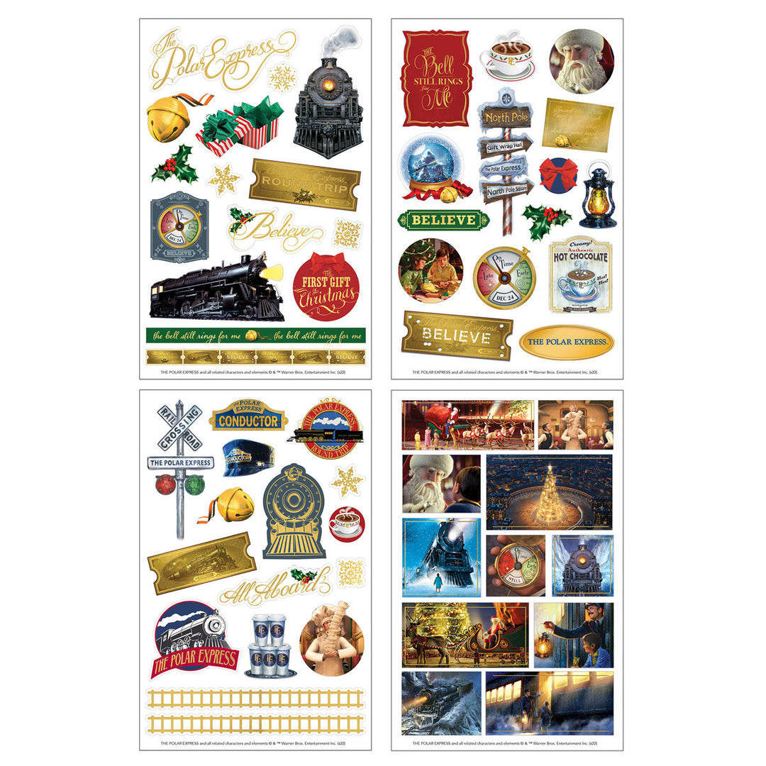 The Polar Express Stickers, 4 sheets