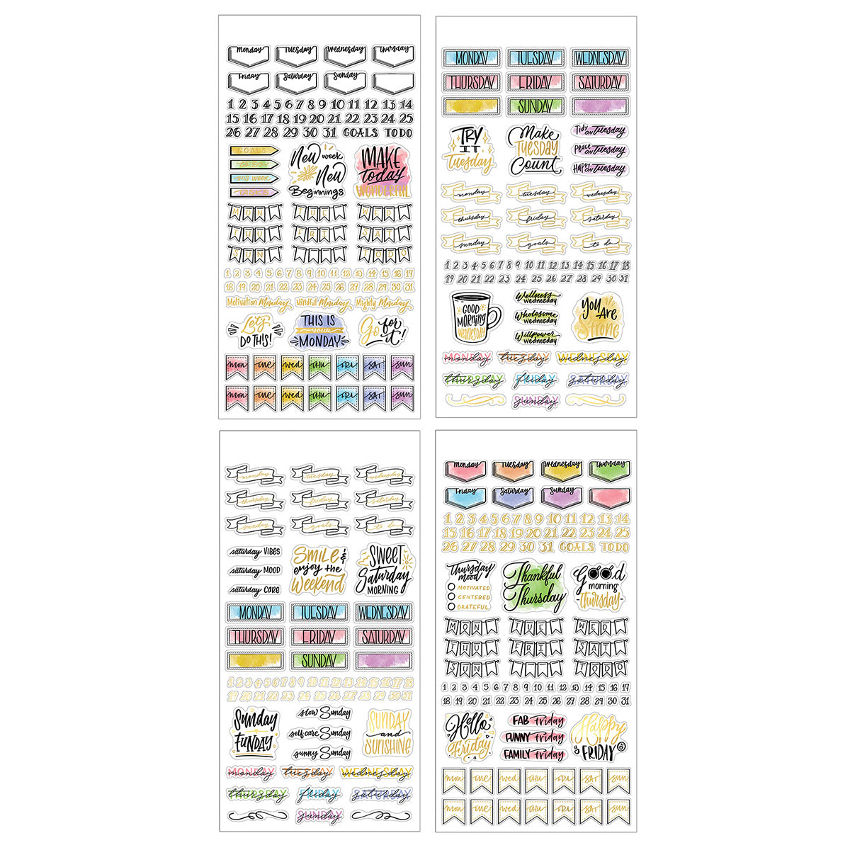 Creative Journaling Weekly Planner Stickers – Sticker Planet