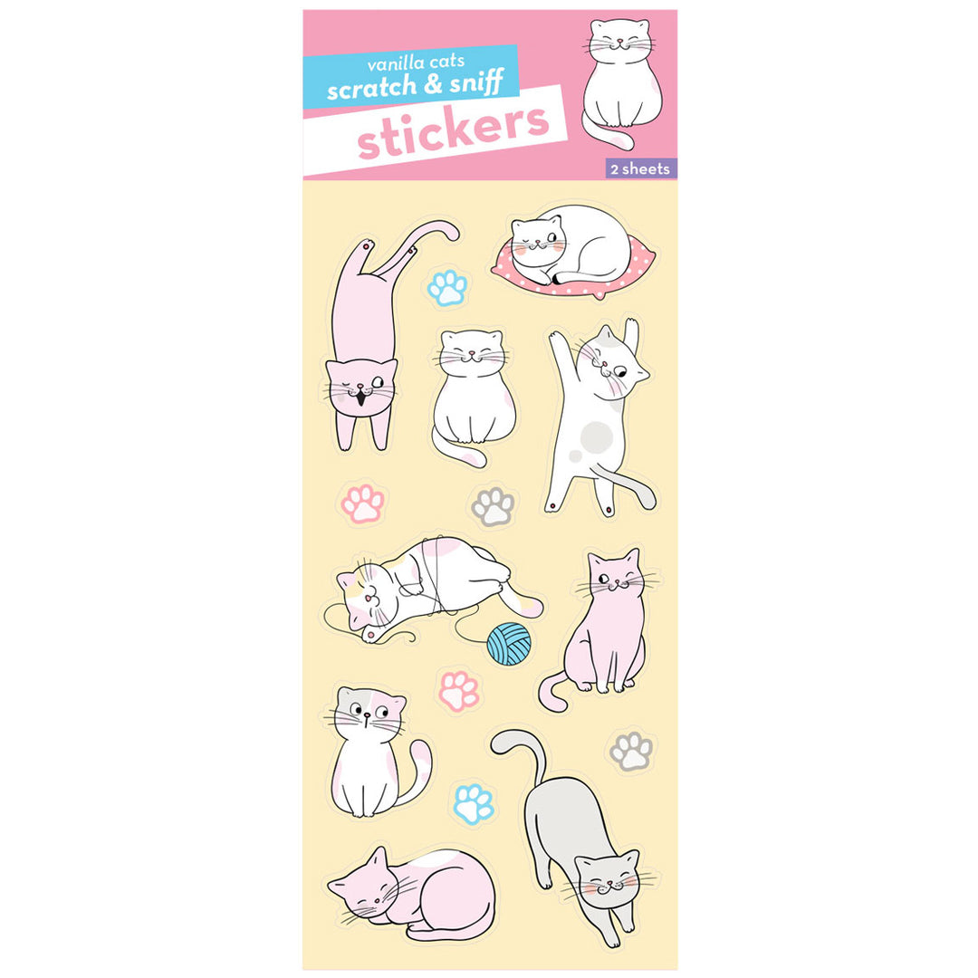 Vanilla Kittens Scratch & Sniff Stickers