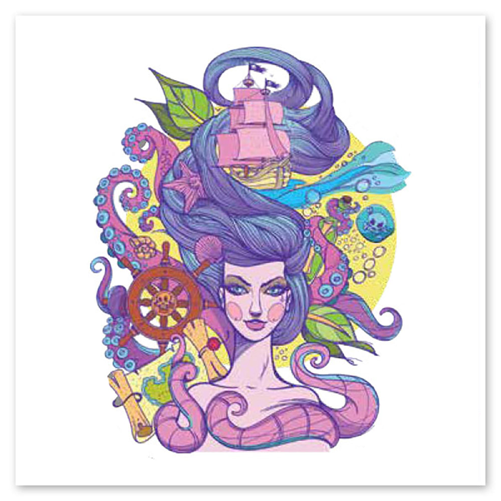 Sea Goddess Vinyl Sticker Decal