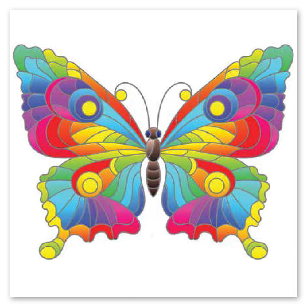 Rainbow Butterfly Vinyl Sticker Decal
