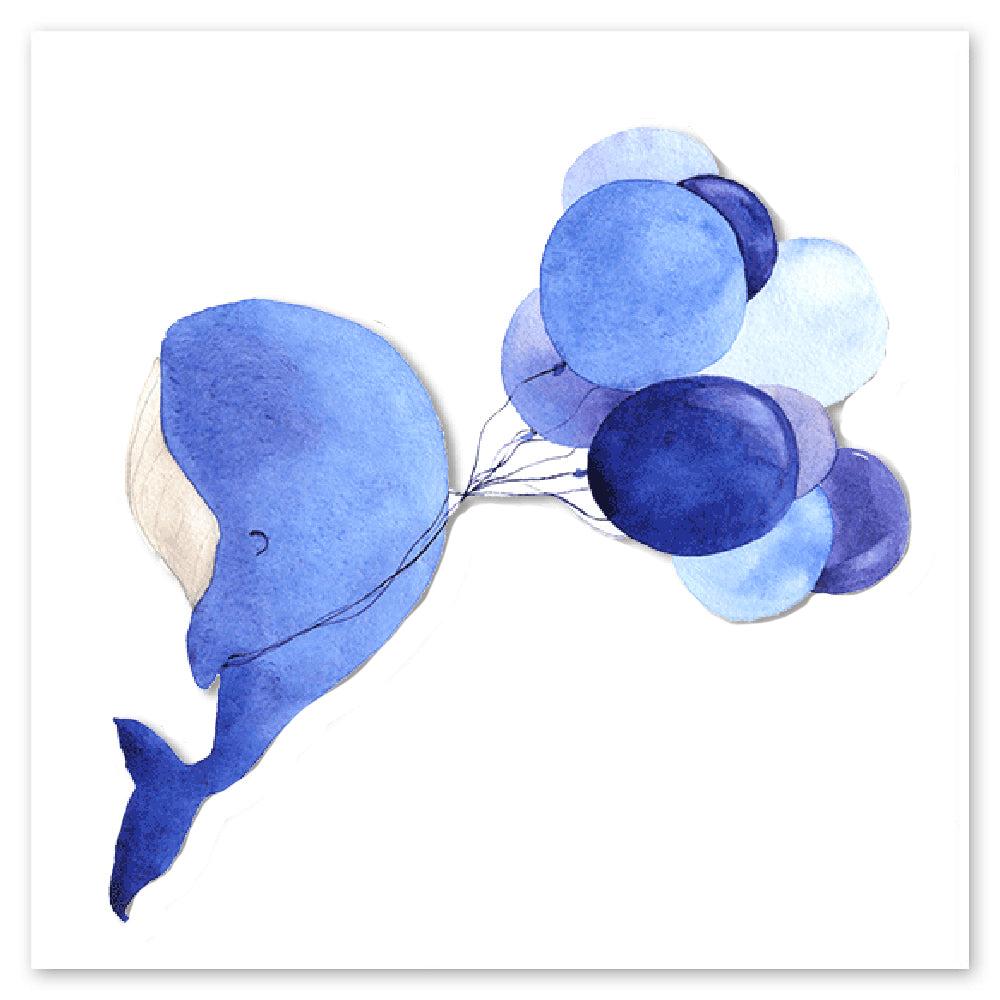 Balloon Whale Vinyl Sticker Decal Sticker